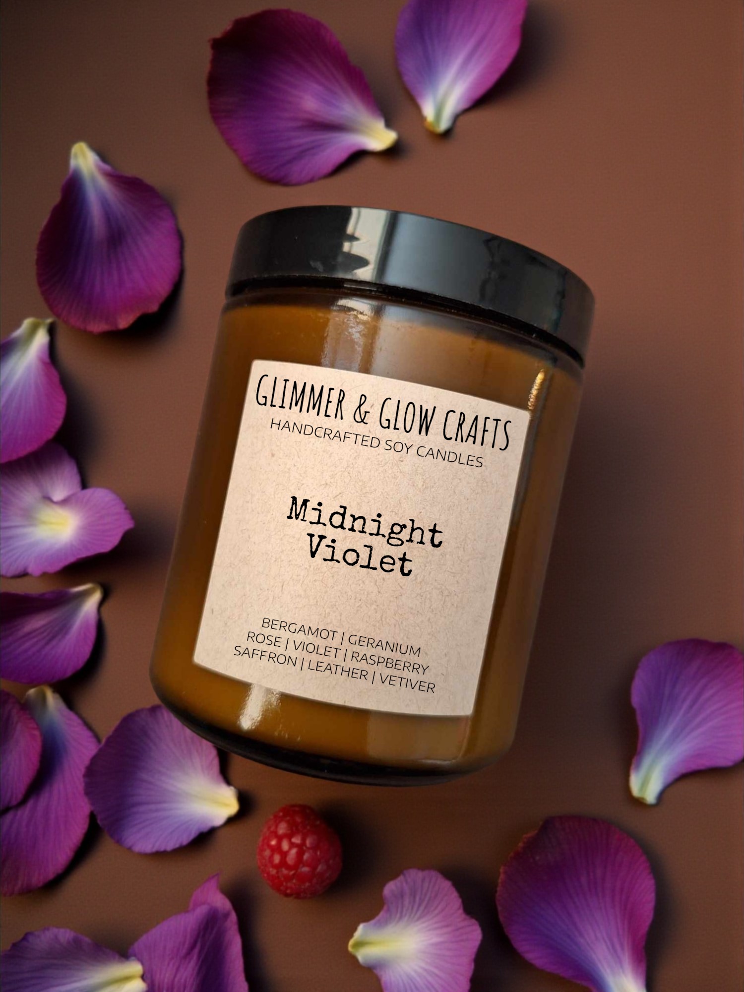 Midnight Violet Candle | 8 oz