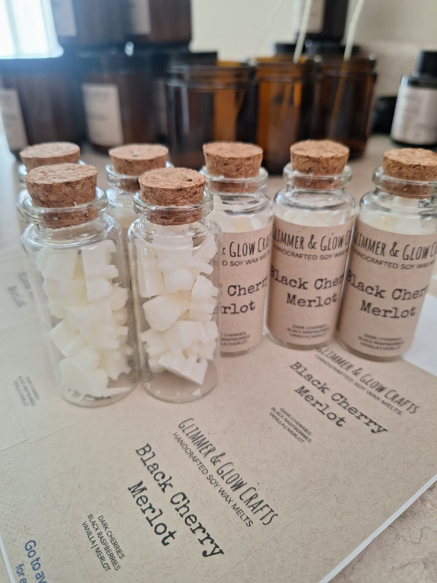 Black Cherry Merlot Mini Wax Melt Potion Bottle